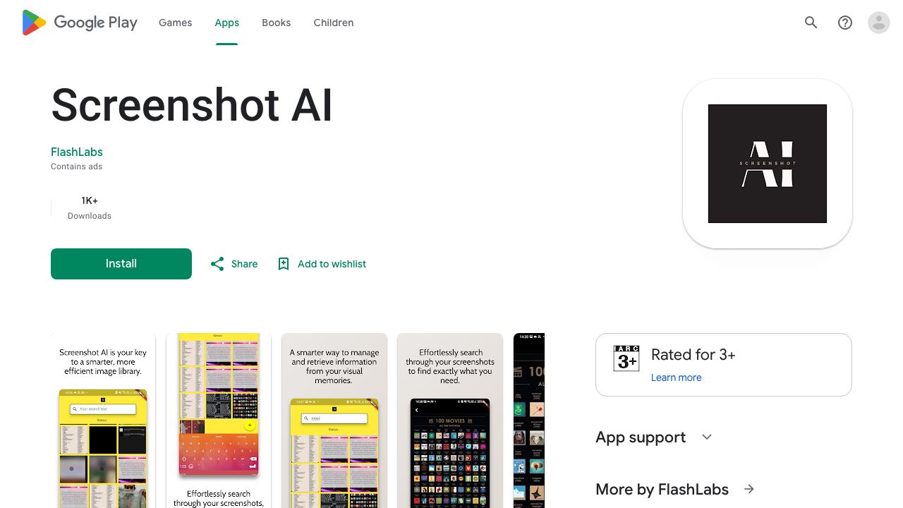 Screenshot AI 网站截图