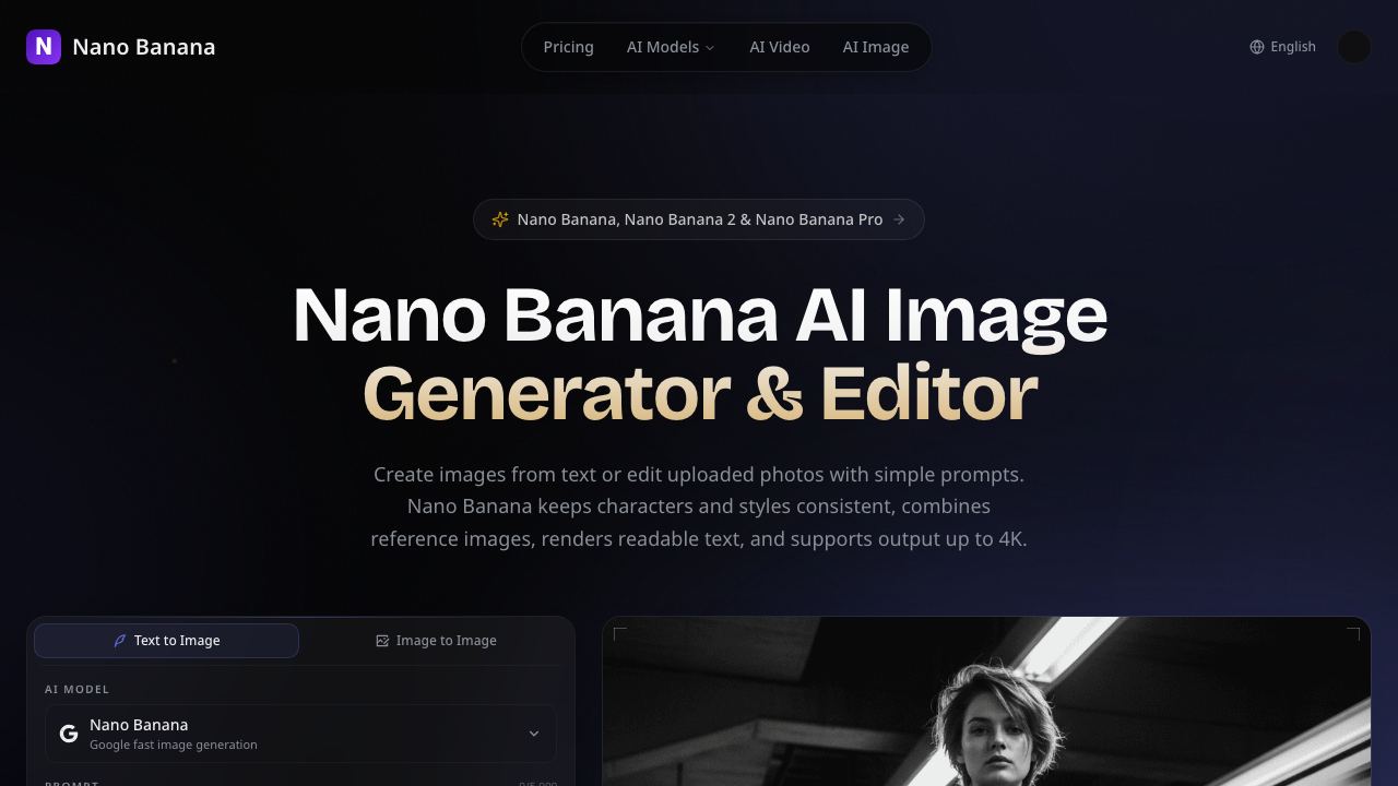 Nanobanana-ai website screenshot