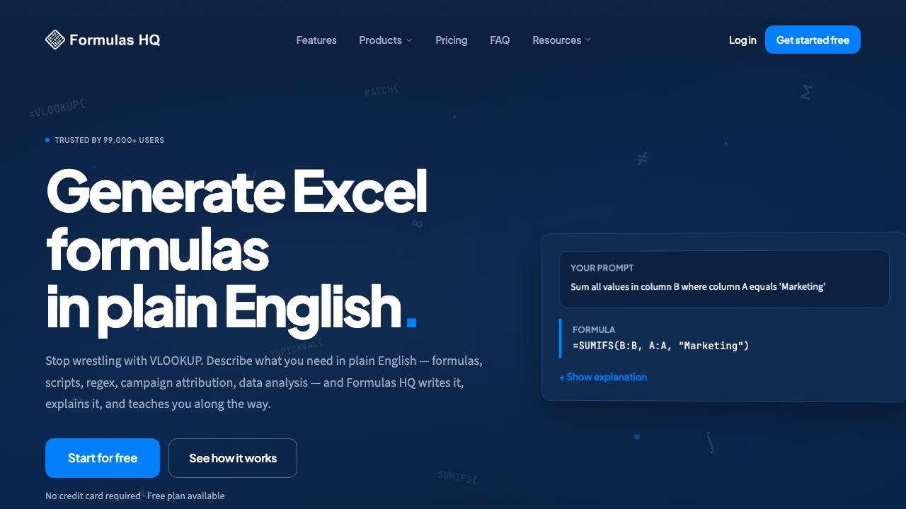 Formulas HQ 网站截图