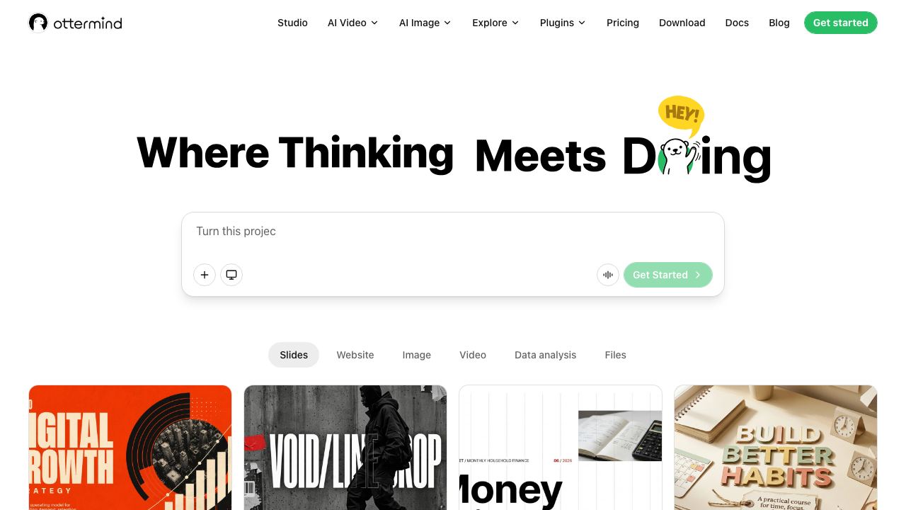 Ottermind 网站截图