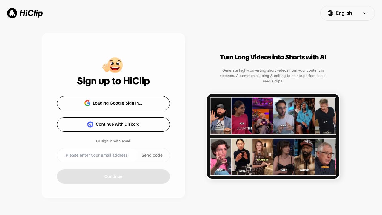 HiClip 网站截图