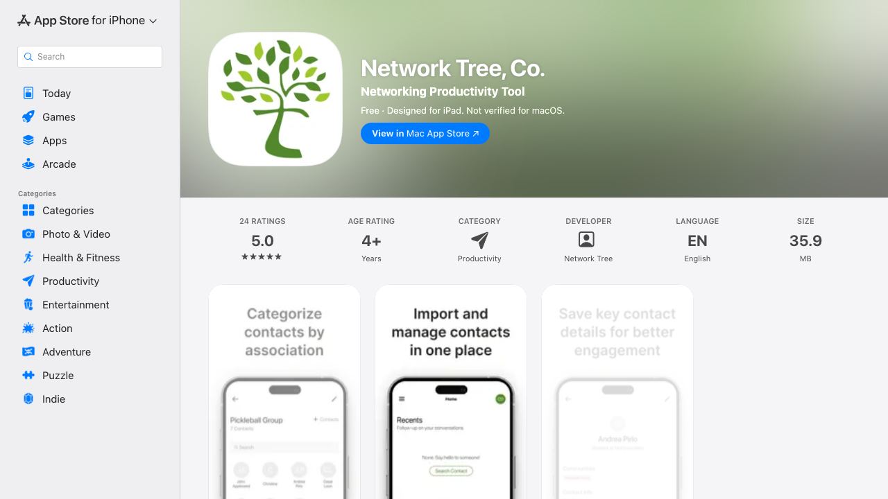 Network Tree 网站截图