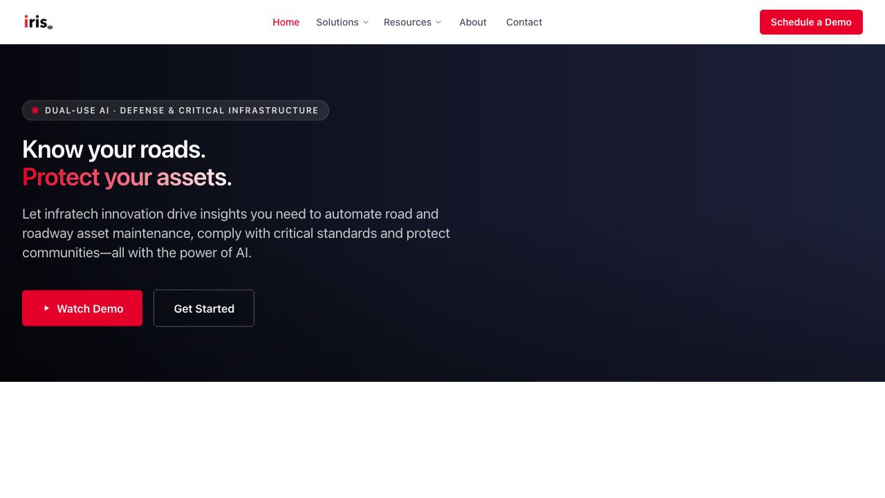 irisradgroup.com website screenshot