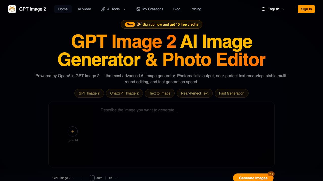 GPT Image 2 - 12 网站截图