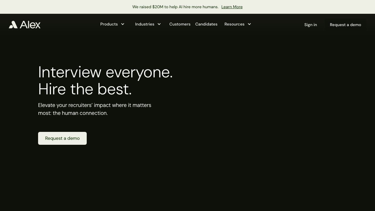 Apriora website screenshot