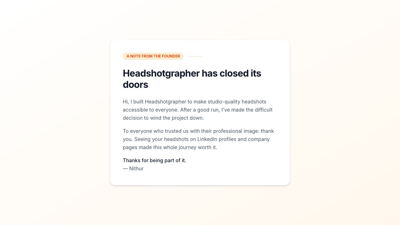 Headshotgrapher 网站截图