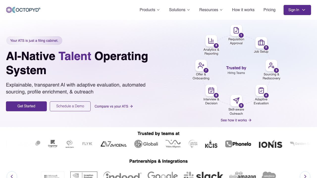 Octopyd website screenshot