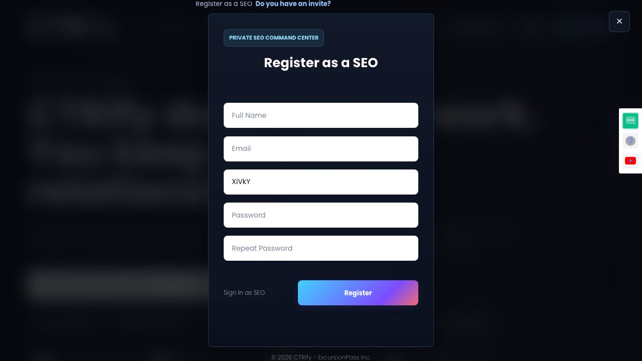 CTRify website screenshot