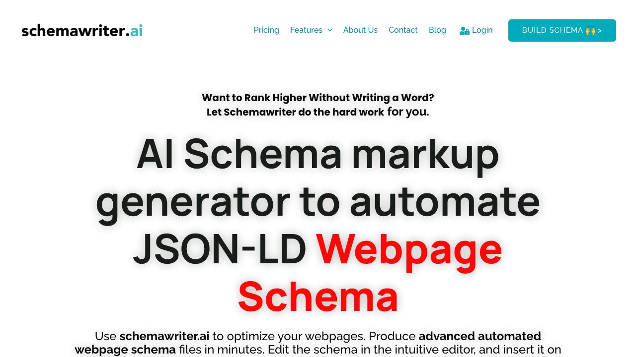 Schemawriter.ai 网站截图
