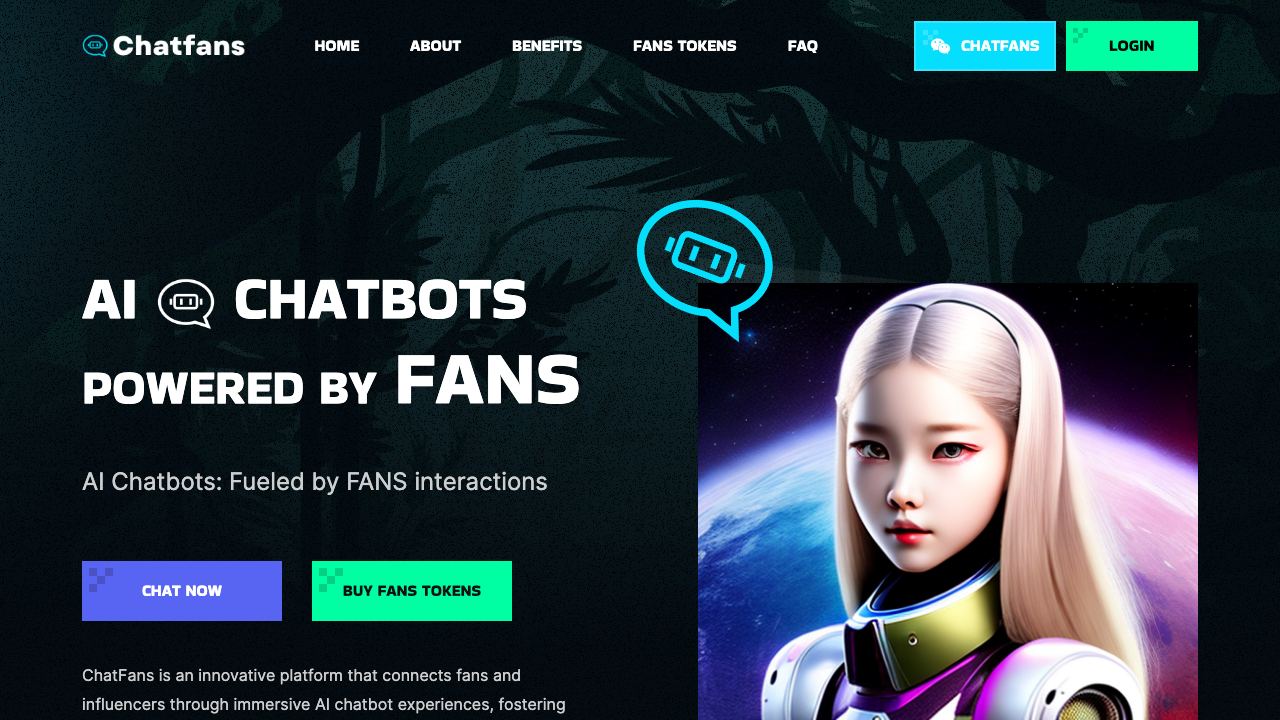 ChatFans 网站截图