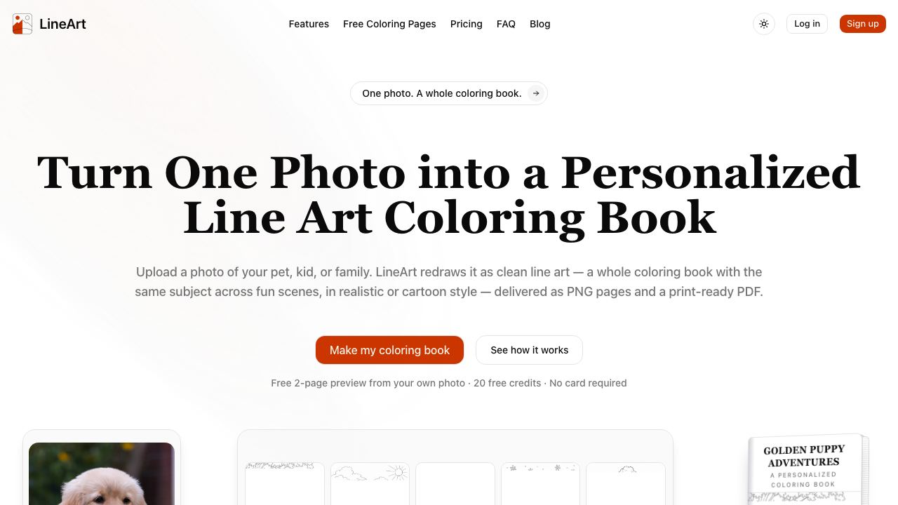 LineArt.AI 网站截图