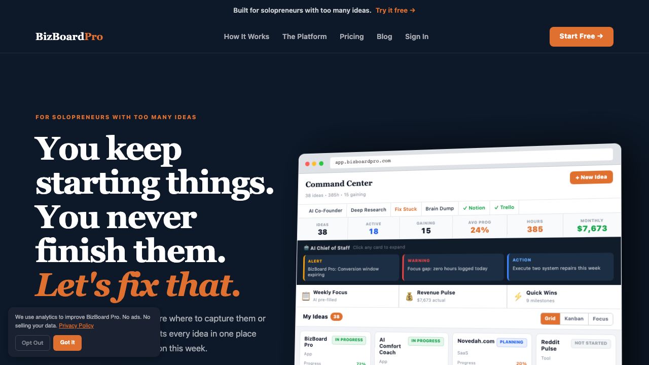 Bizboard Pro 网站截图