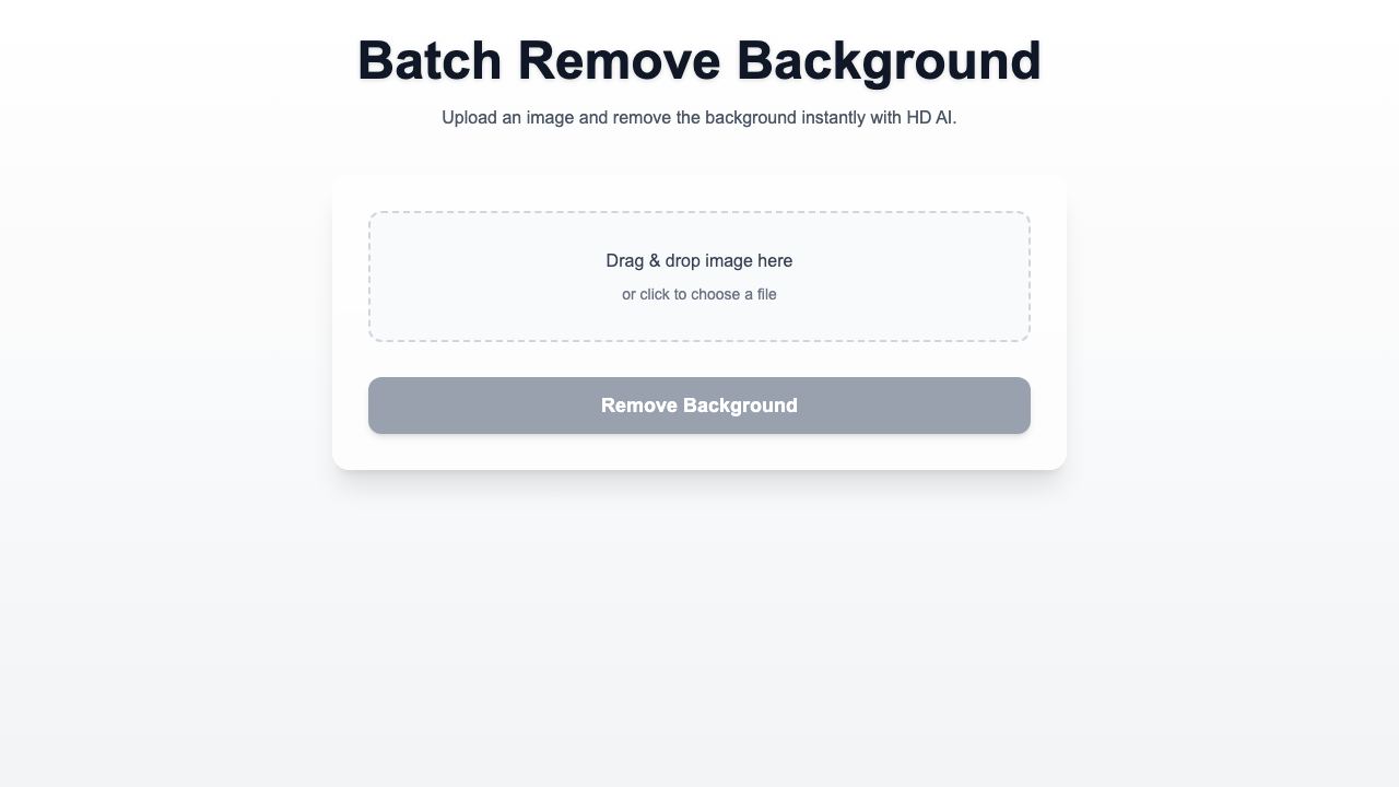 Free Batch Remove Background No signup! 网站截图