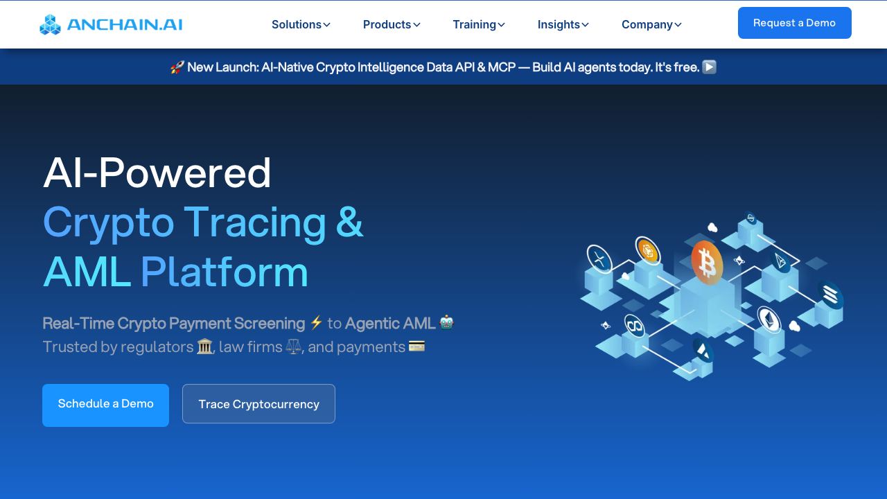 anchain.ai website screenshot
