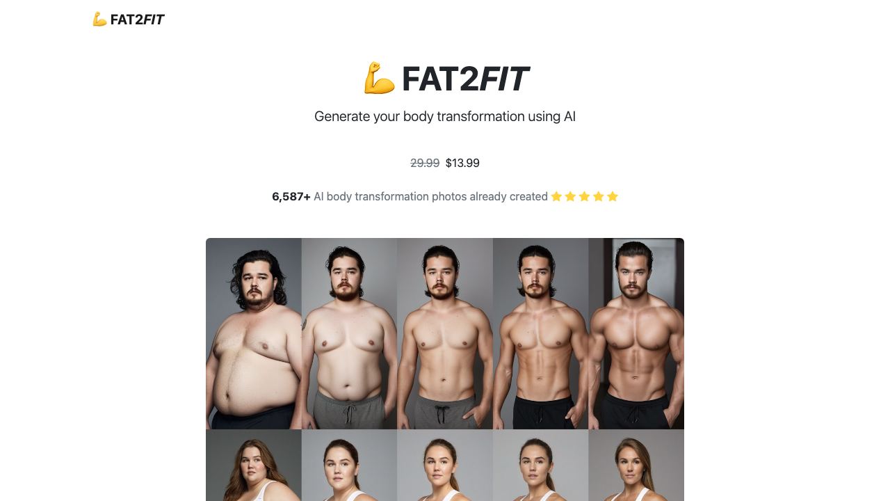 FAT2FIT 网站截图