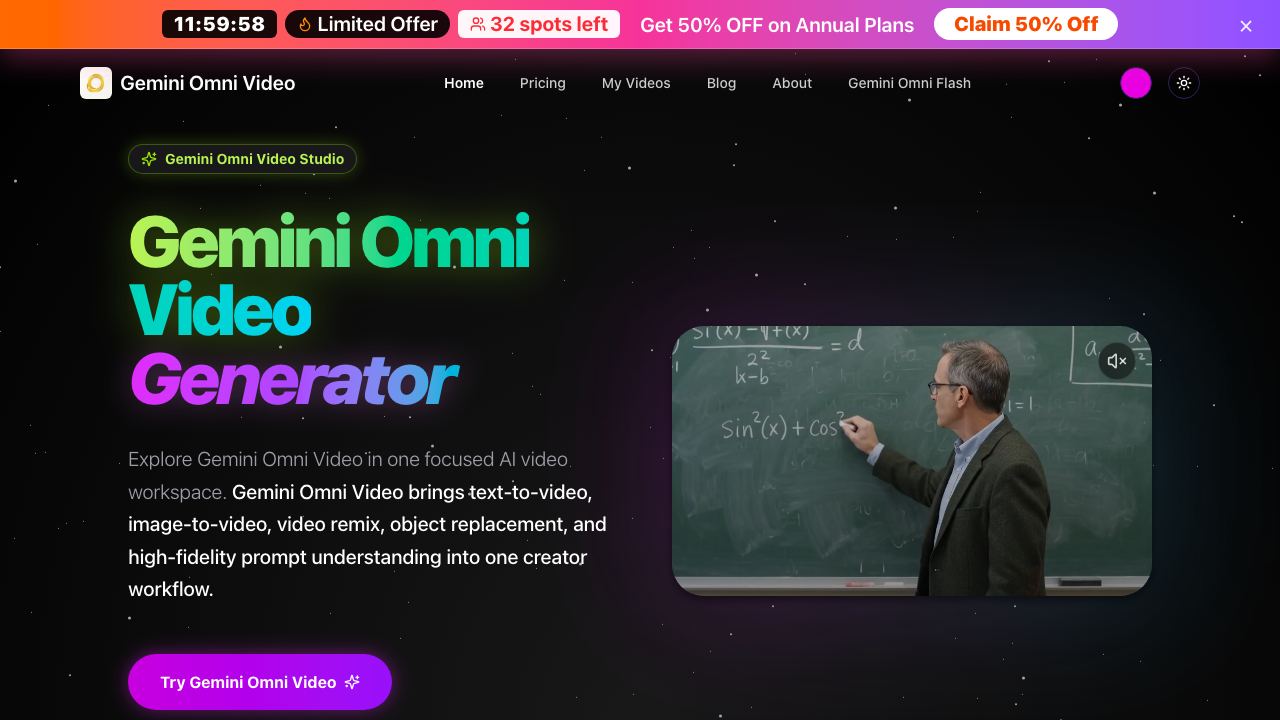 Gemini Omni Video - 1 网站截图