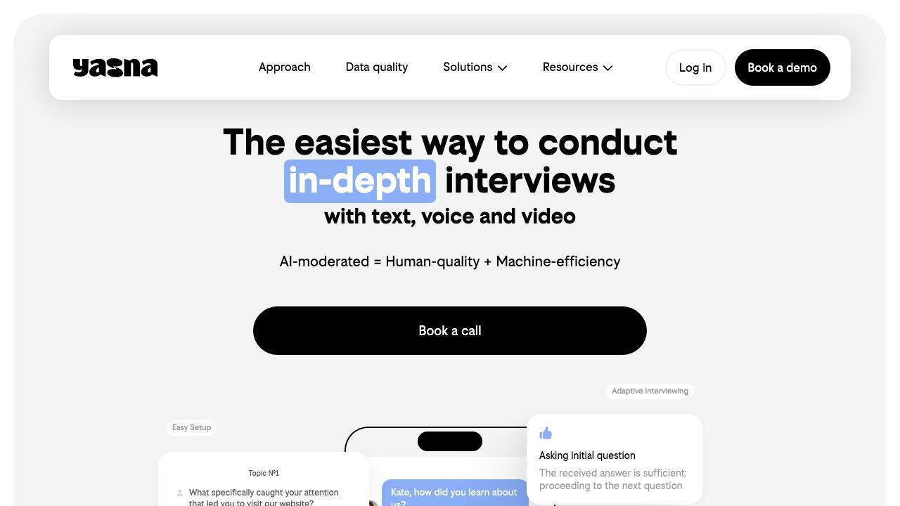 Yasna.ai website screenshot
