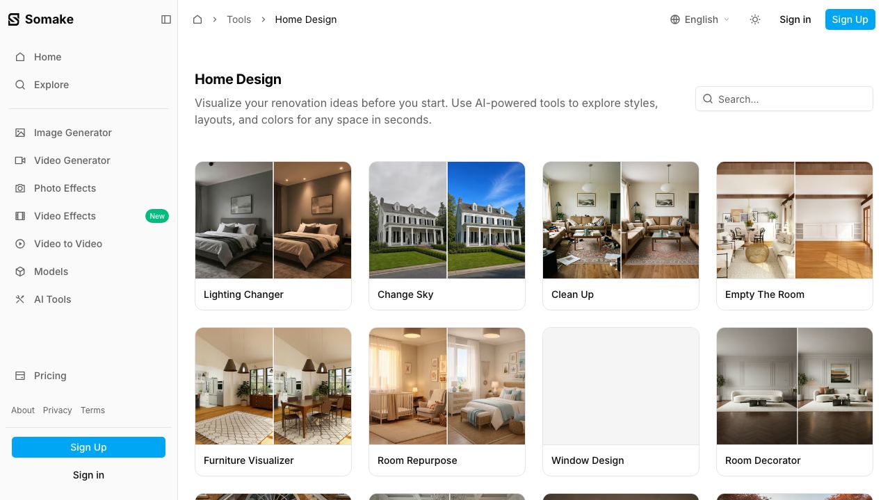 HomeRestyle AI 网站截图