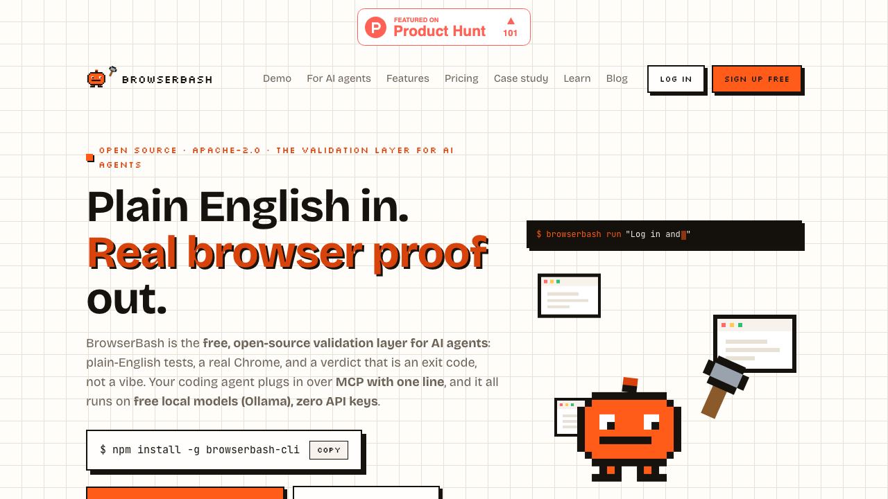BrowserBash website screenshot
