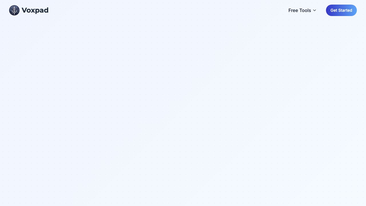 Voxpad 网站截图