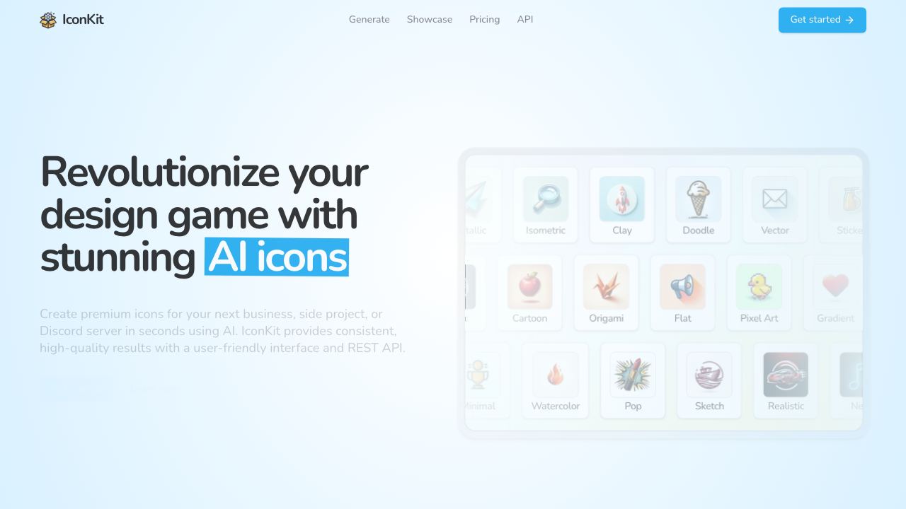 IconKit website screenshot