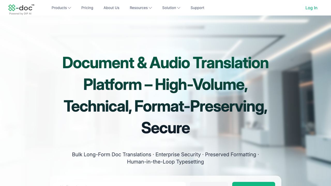X-doc AI 网站截图