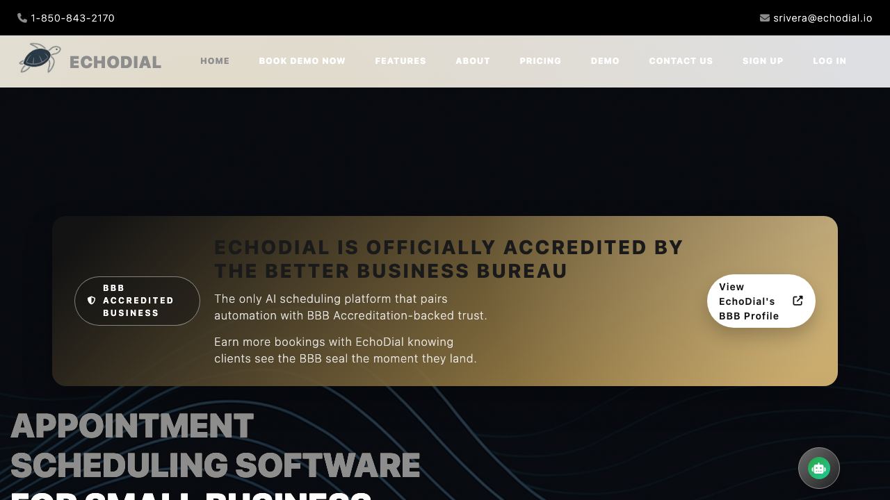 EchoDial 网站截图