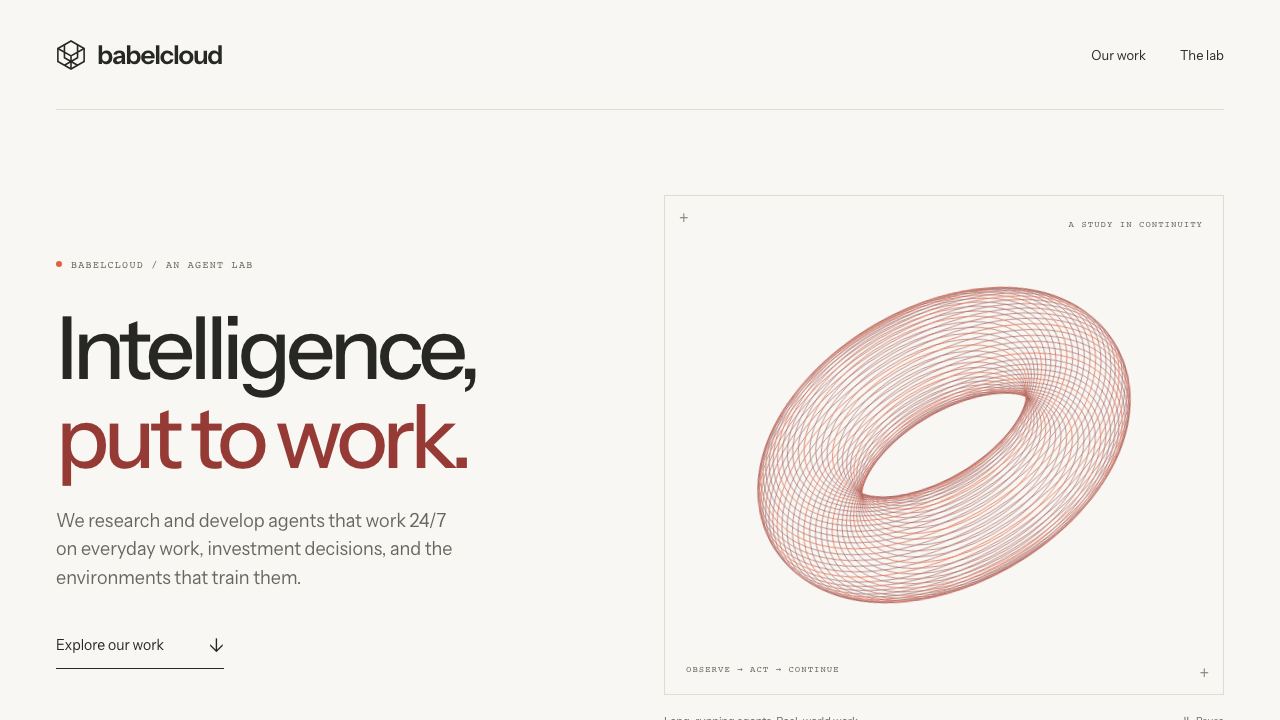 Babel Cloud website screenshot