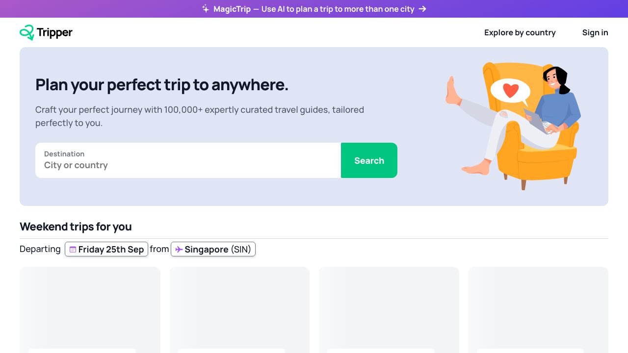 Tripper Guide 网站截图