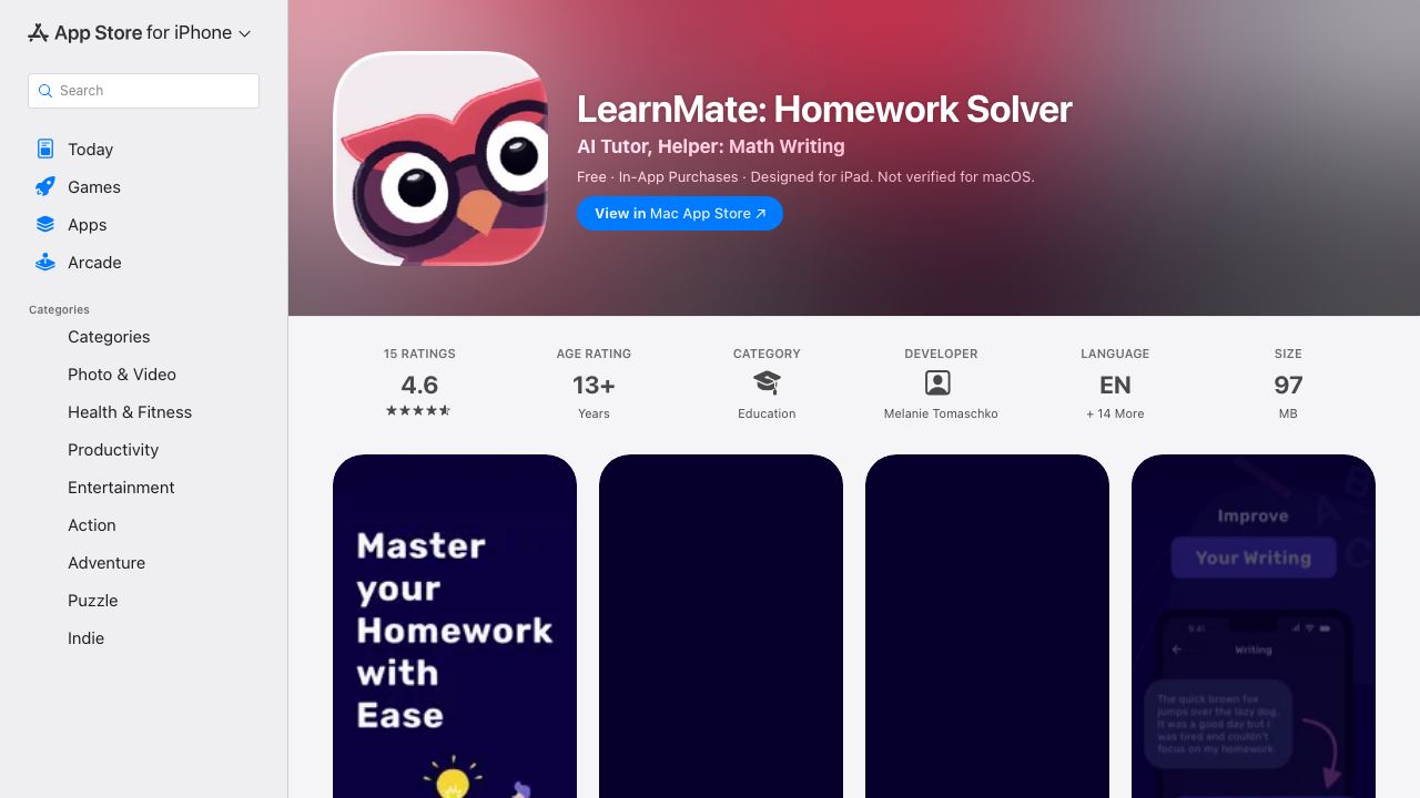 LearnMate 网站截图