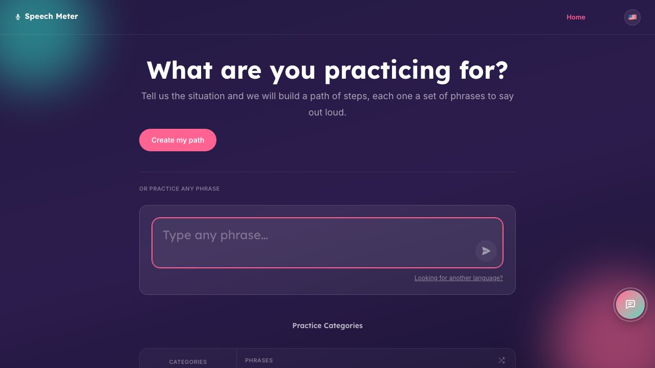 Speech Meter 网站截图