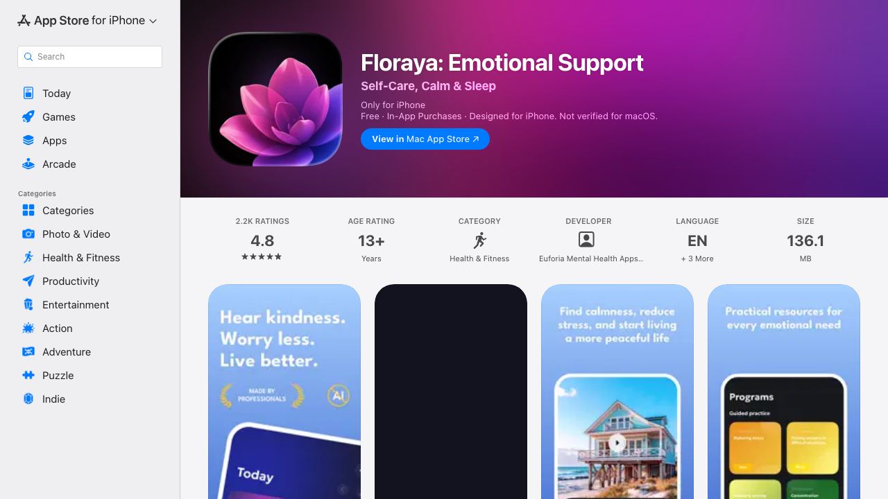 Euforia website screenshot