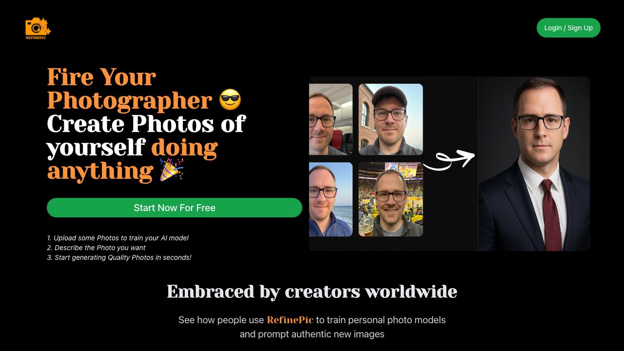 refinepic.com 网站截图