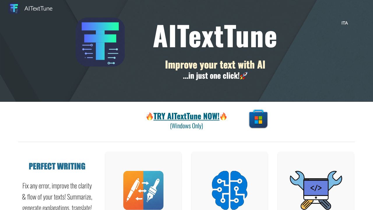 AITextTune website screenshot