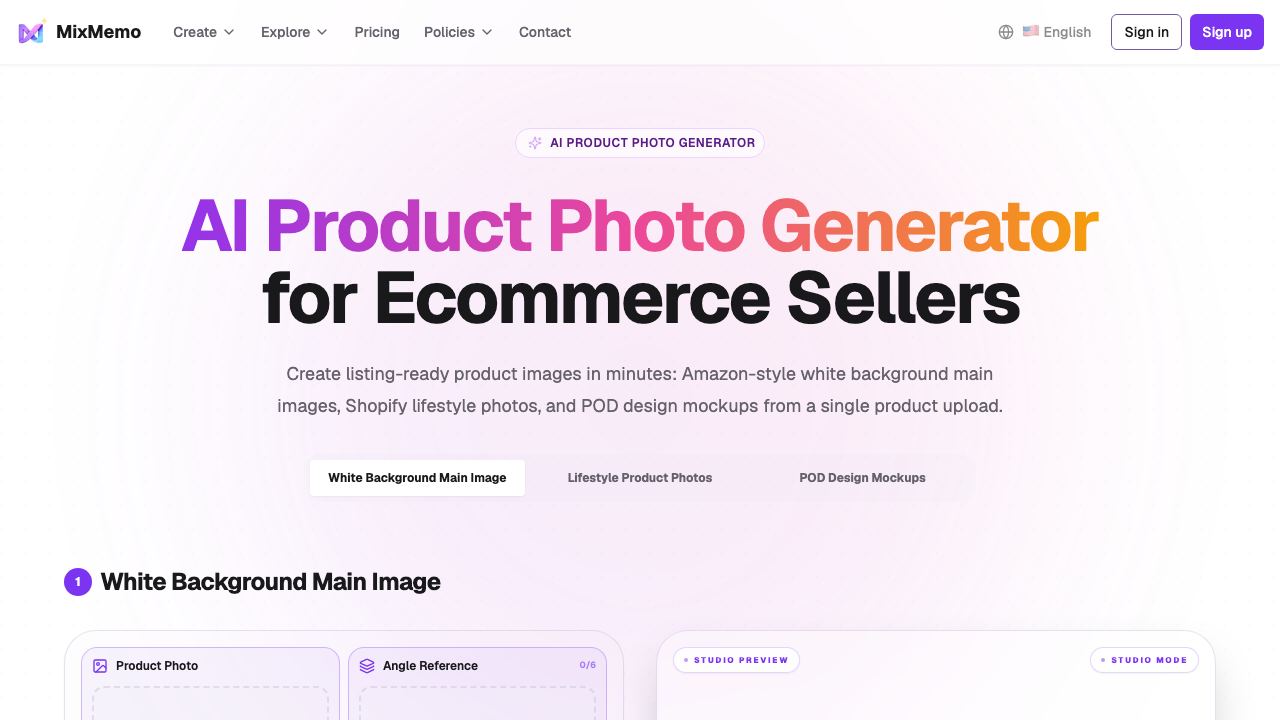 MixMemo.ai website screenshot