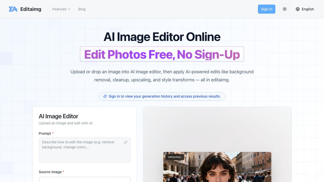 Editaimg website screenshot