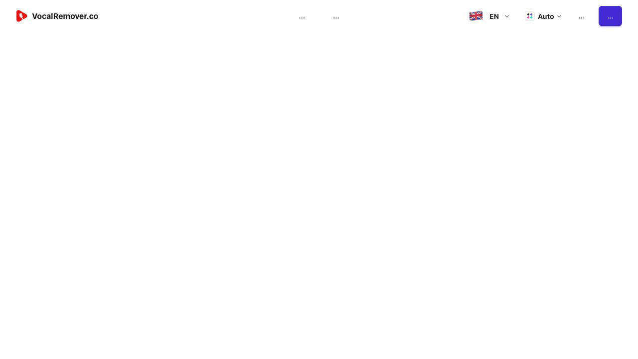 VocalRemover.co 网站截图