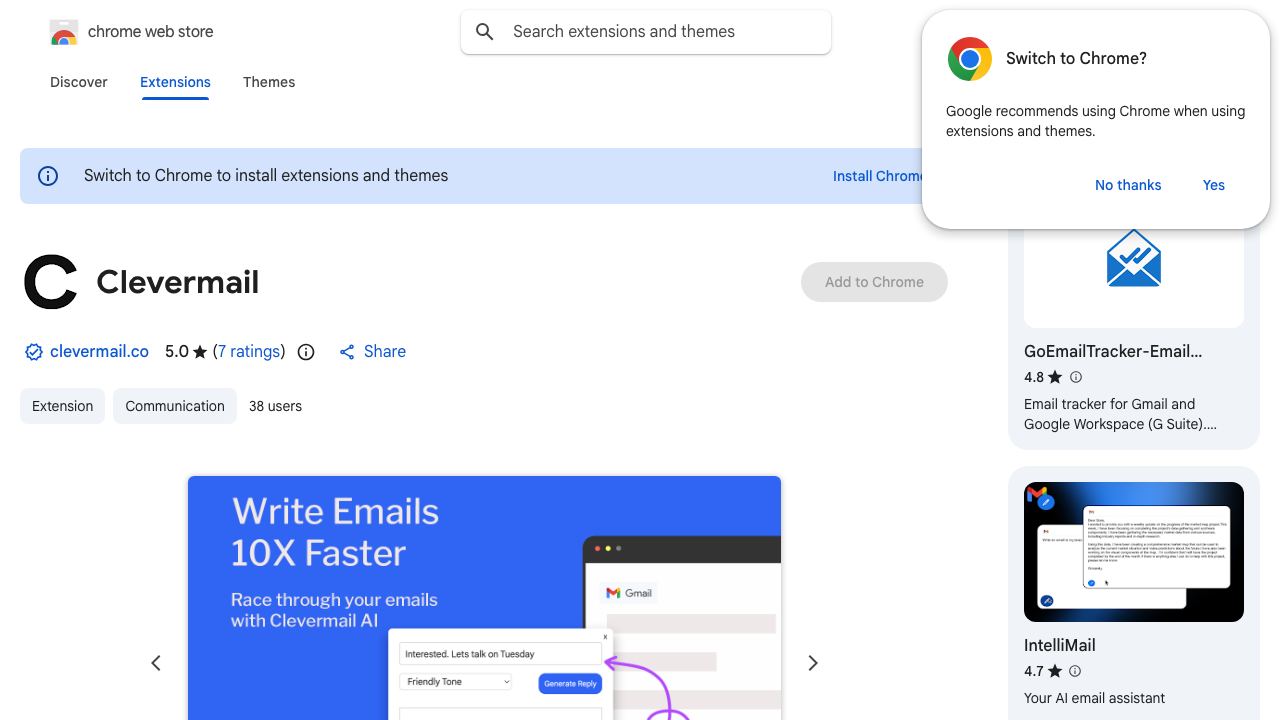 Clevermail 网站截图