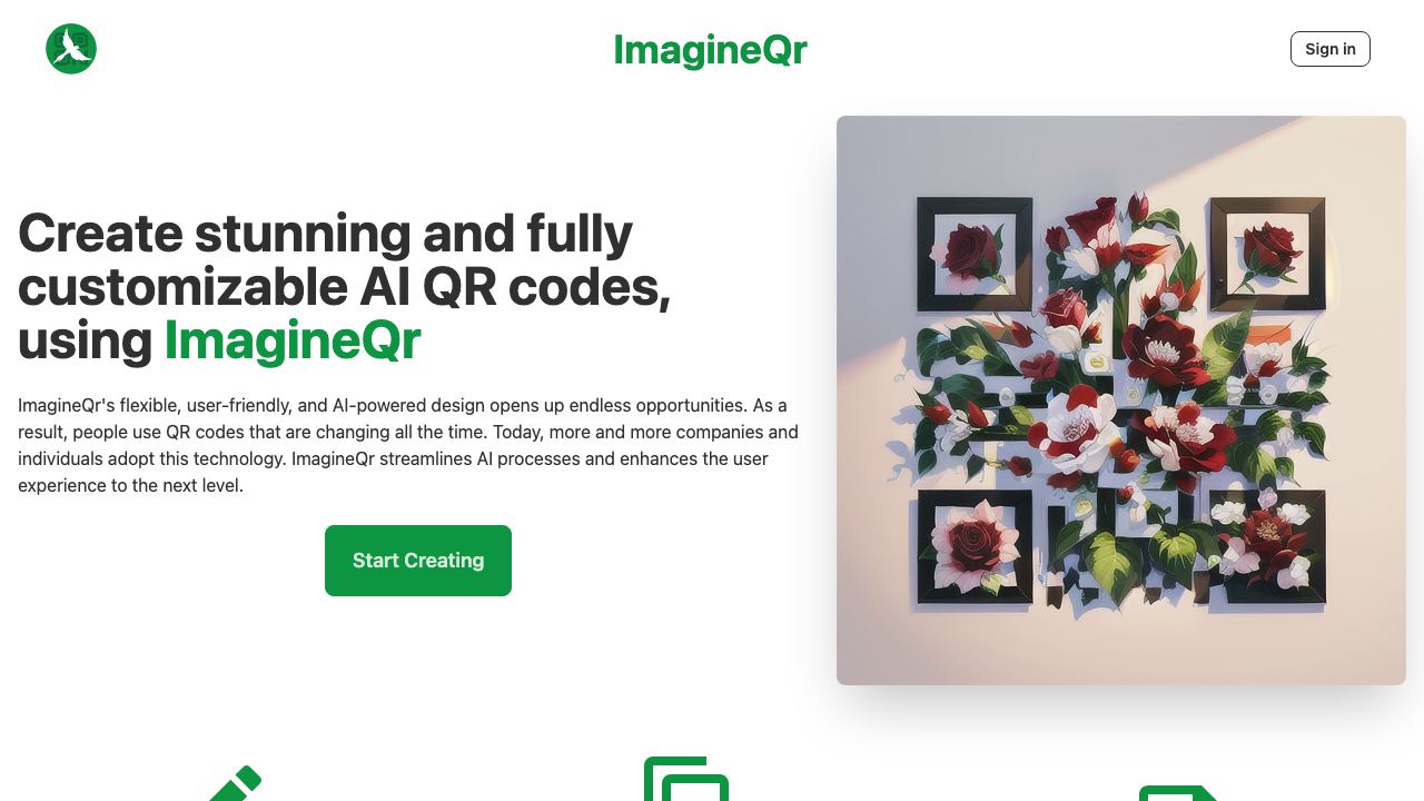ImagineQr 网站截图