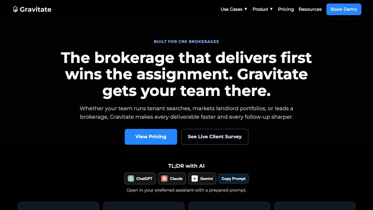 Gravitate 网站截图