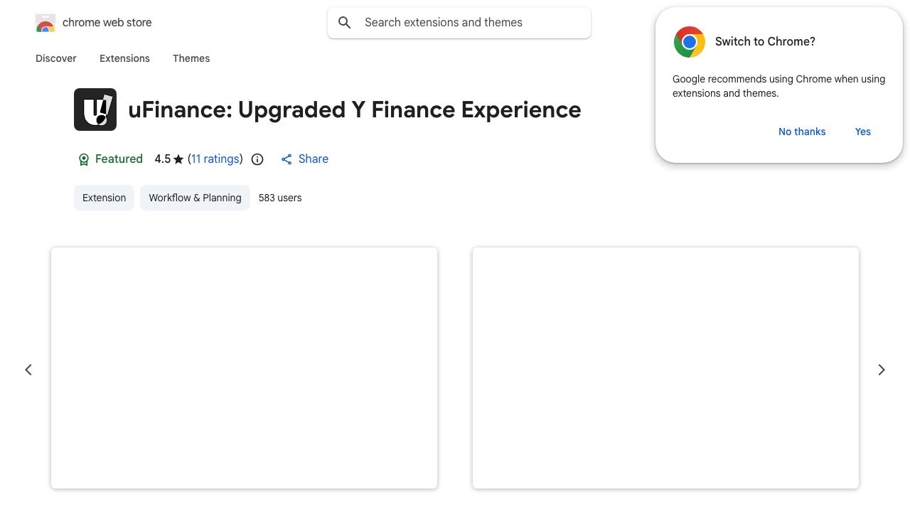 uFinance: Yahoo Finance Upgraded 网站截图