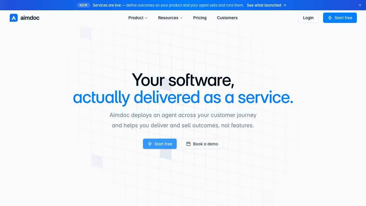 Aimdoc website screenshot
