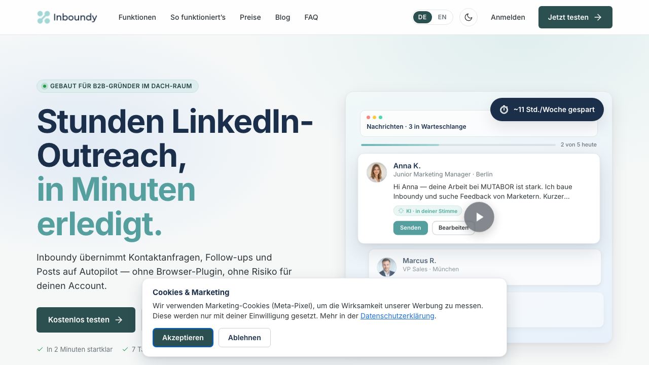 Inboundy website screenshot