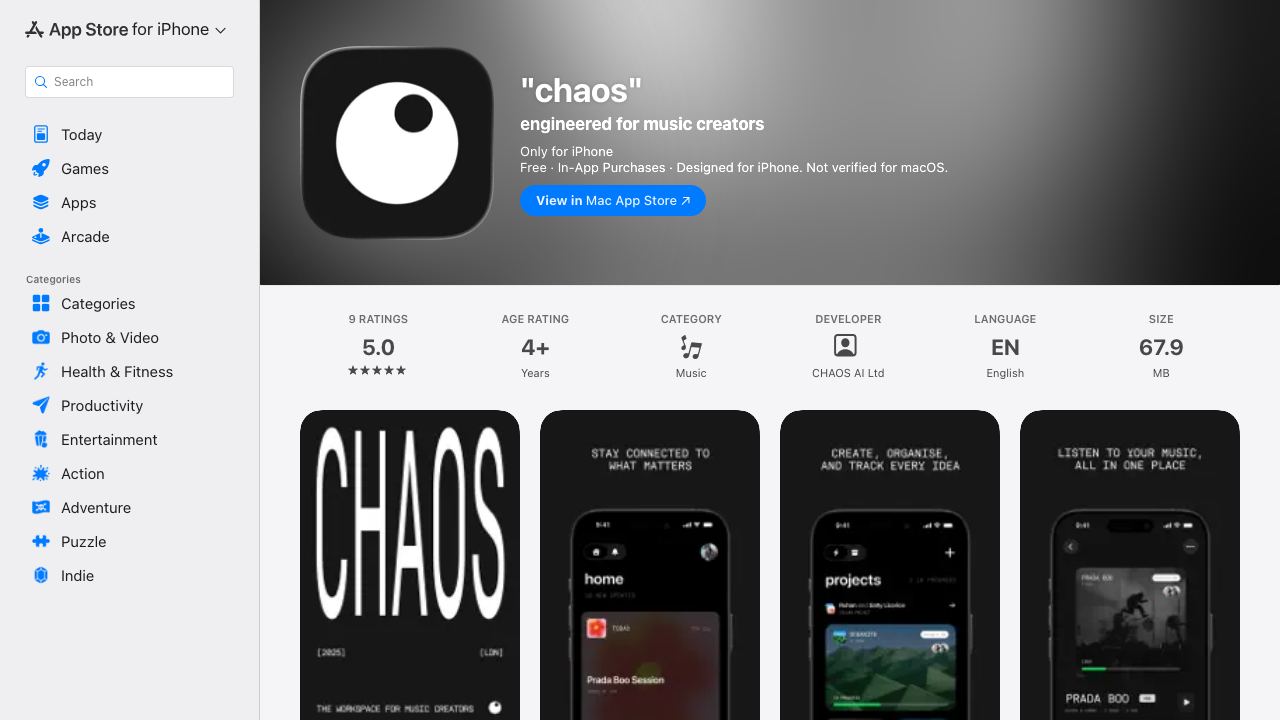 chaos 网站截图
