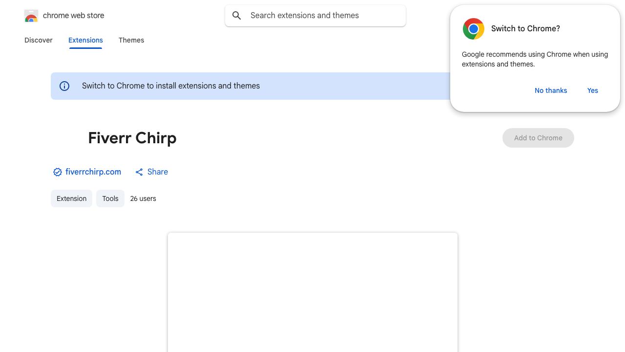 Fiverr Chirp 网站截图