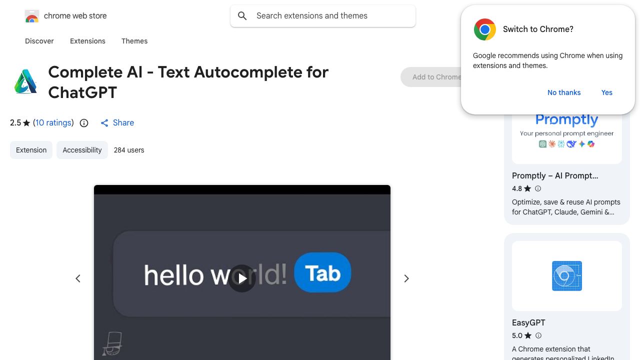 Complete AI 网站截图