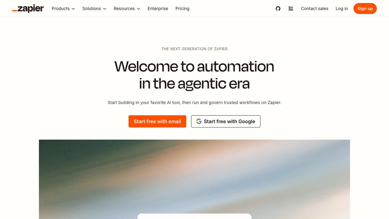Zapier 网站截图