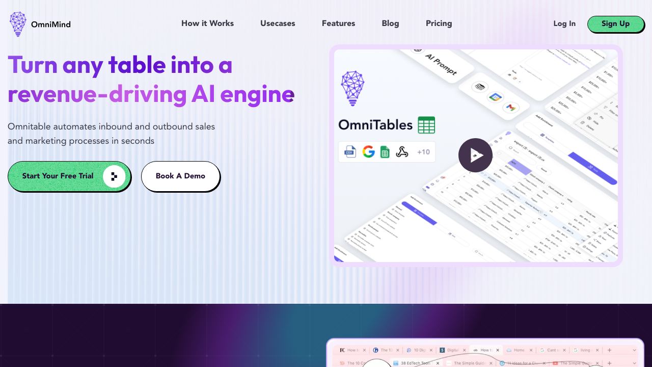 OmniMind website screenshot