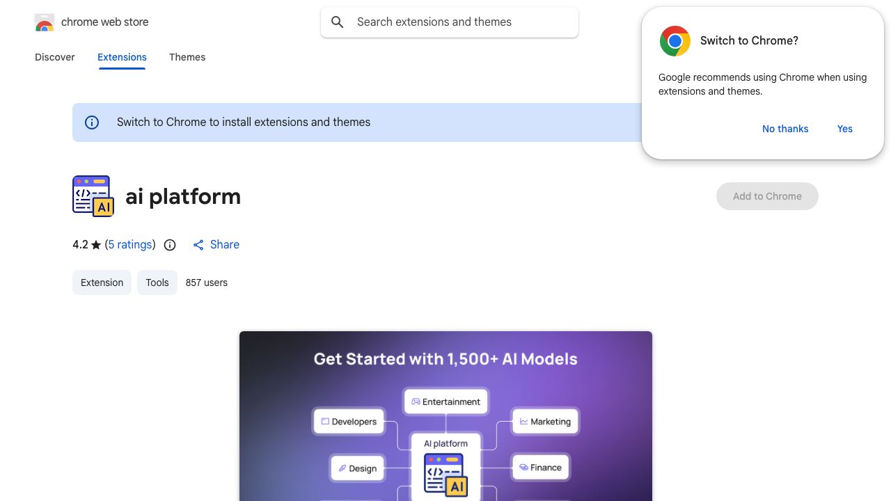 ai platform 网站截图