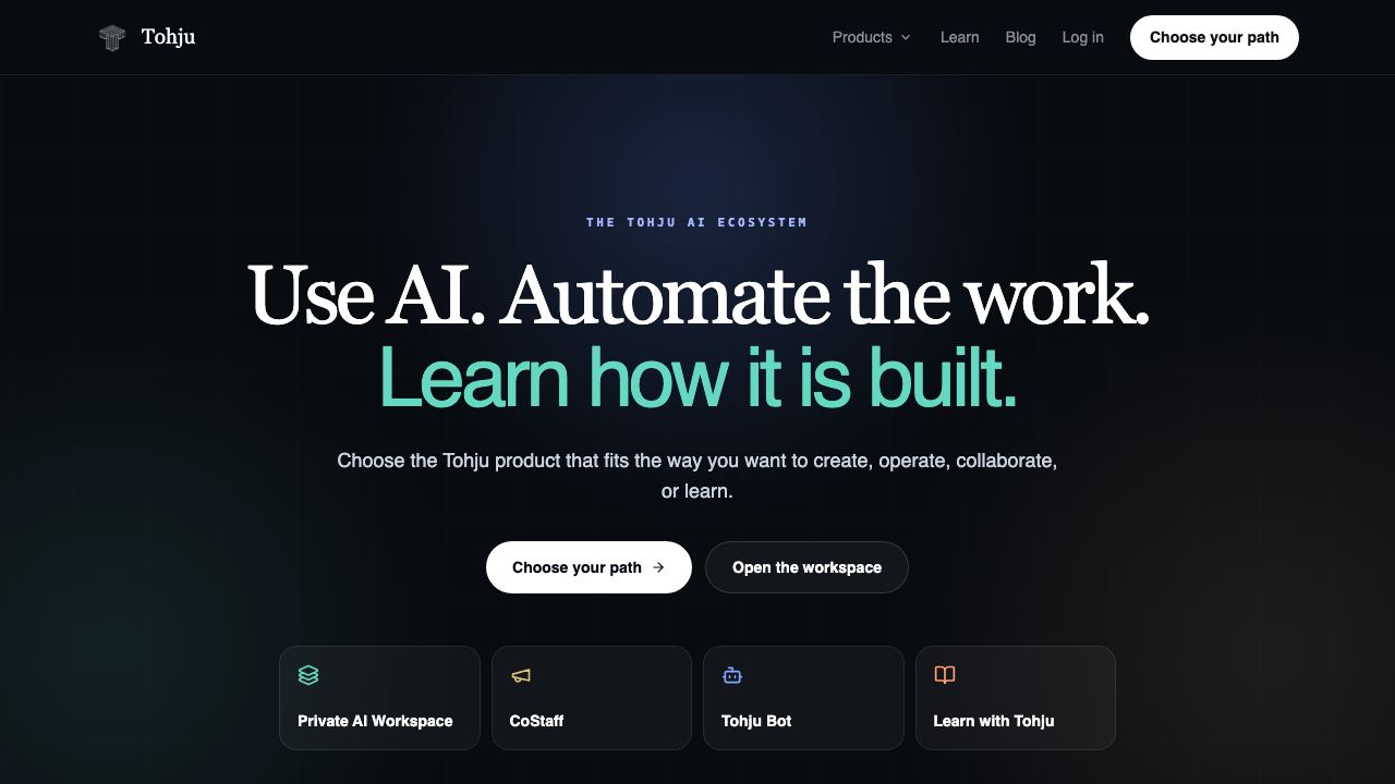 Tohju Store Chat Assistant 网站截图